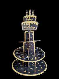 Geldwenskaart Happy Birthday taart
