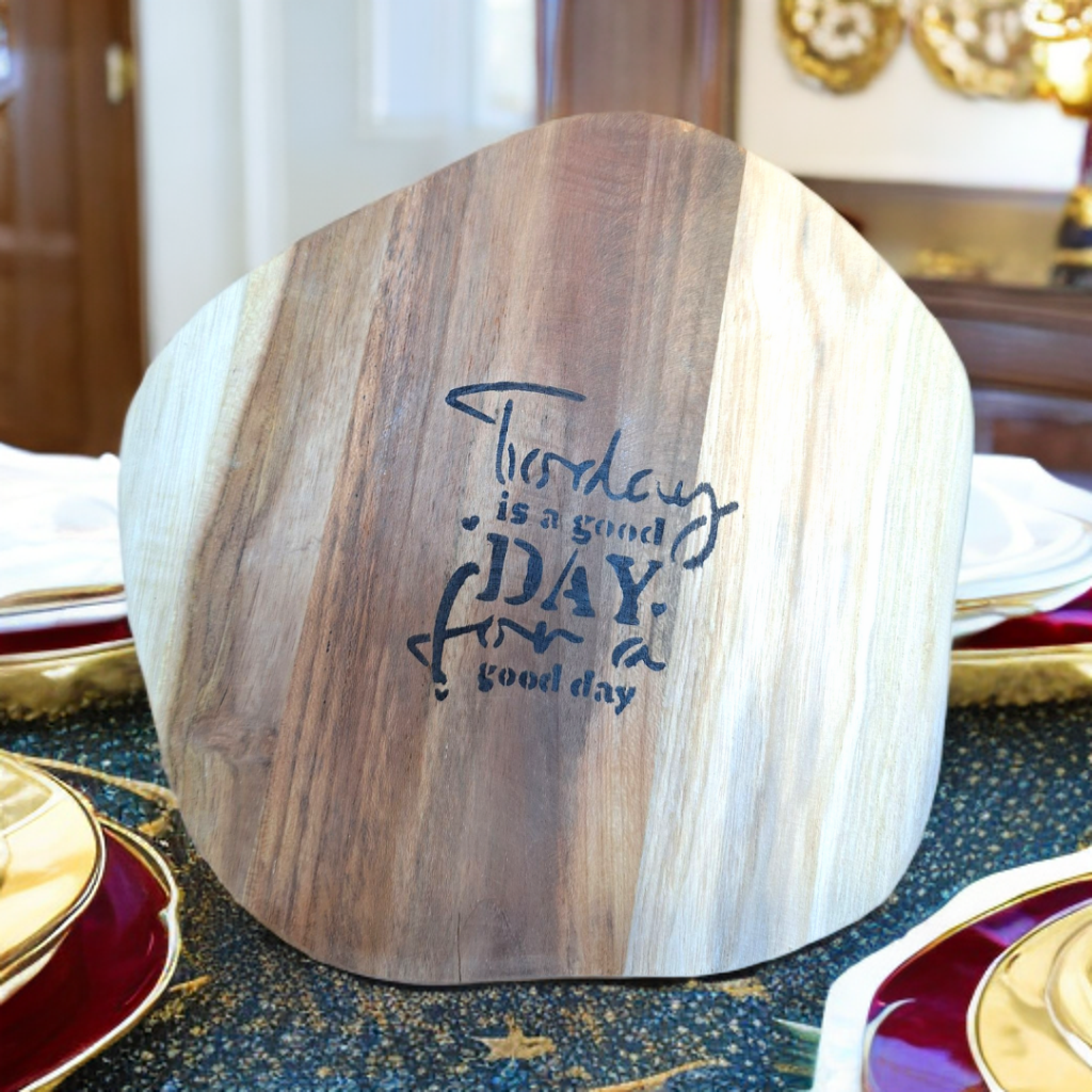 Houten decoratie - Today is a good day for a good day~ Tika's Collection