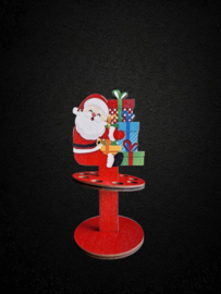 Geldwenskaart Kerstman in hout