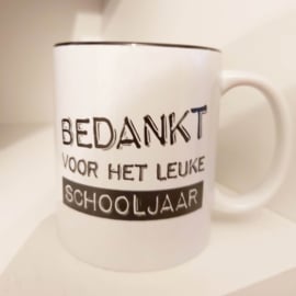 Koffiemok Bedankt voor het leuke schooljaar