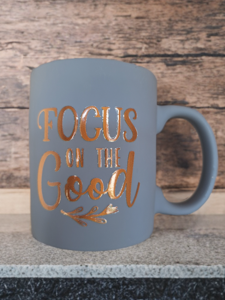 Focus on the good - blauw