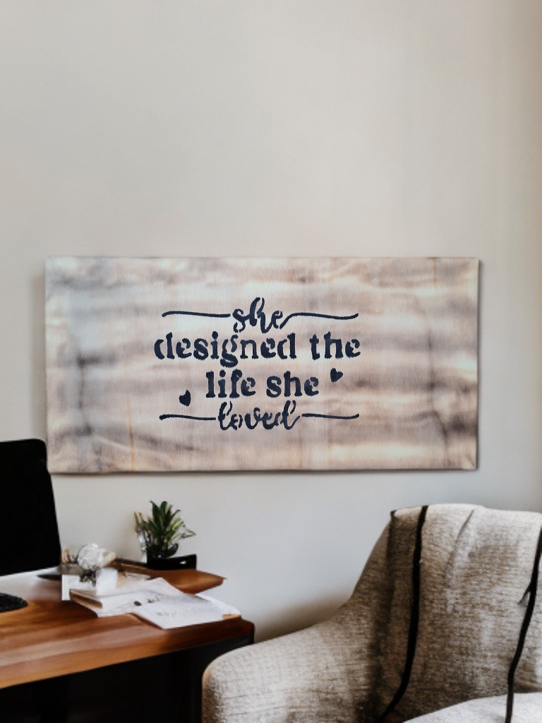 Houten decoratie - She designed... - Tika's Handmade Collection