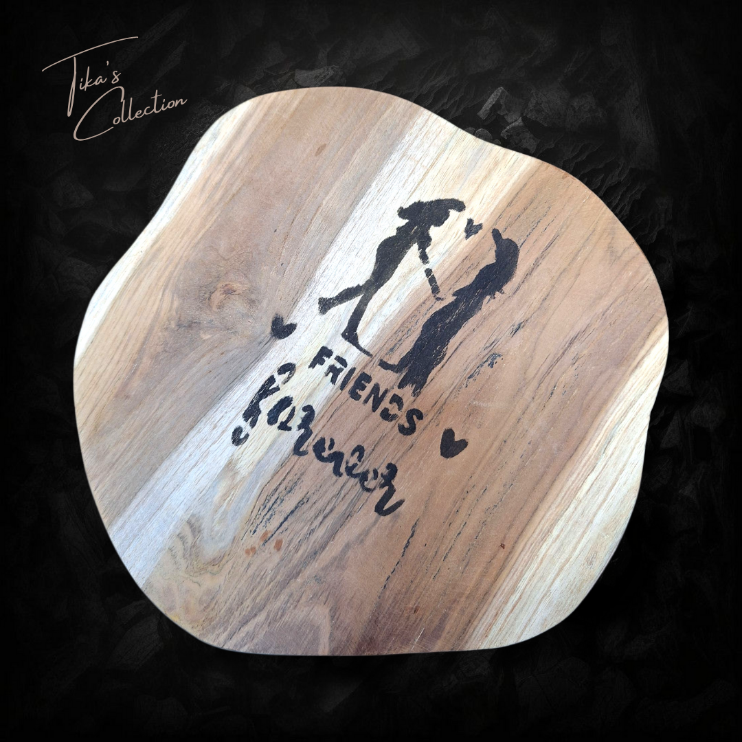 Houten decoratie - Friends forever ~ Tika's Collection