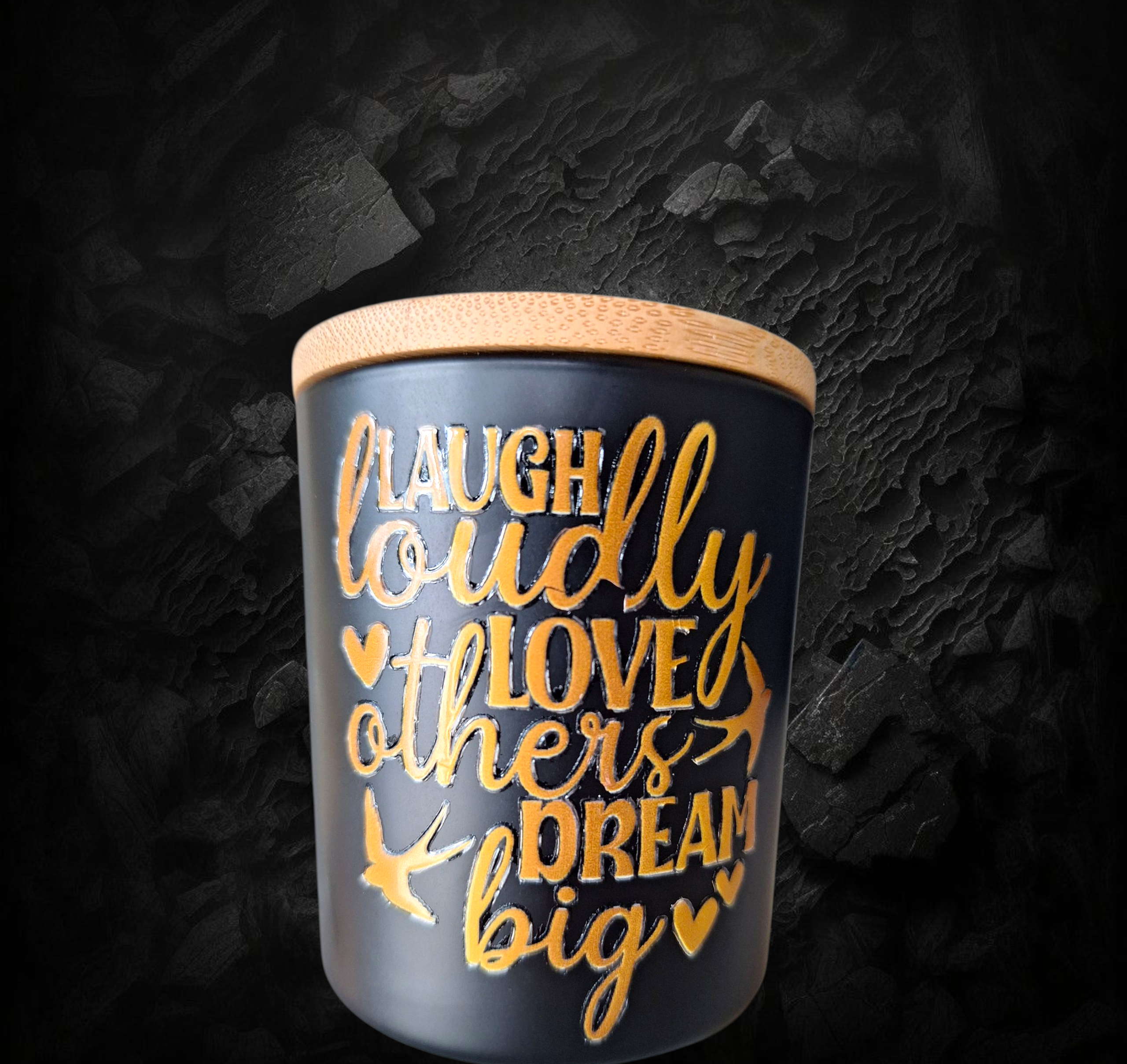 Kaars - Laugh - Handmade
