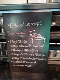 Wenskaart Beterschapsrecept
