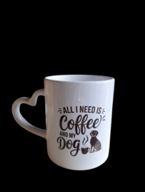 Koffiemok -  All I need is coffee and a dog