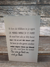 Wenskaart zoon / dochter