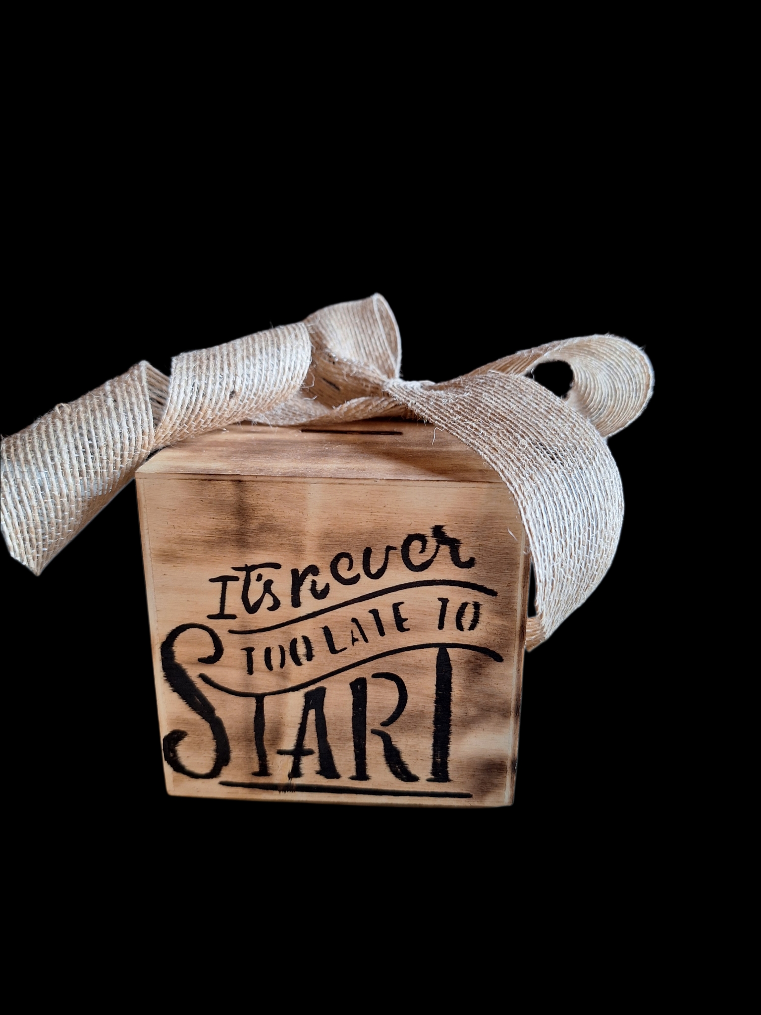 Spaarpot - It's never too late to start- Tika's Handmade Collection