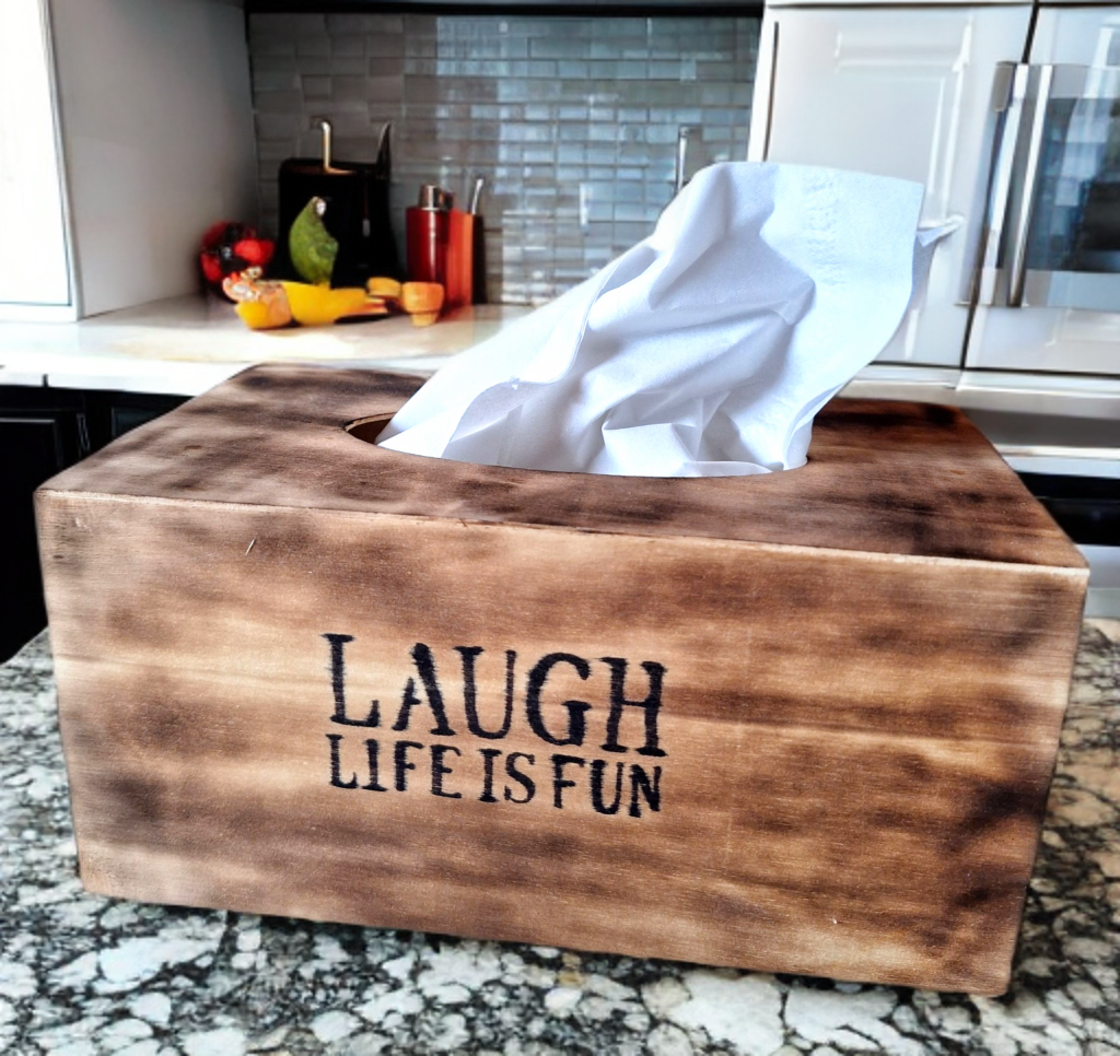 Tissue doos - Laugh - Tika's Handmade Collection