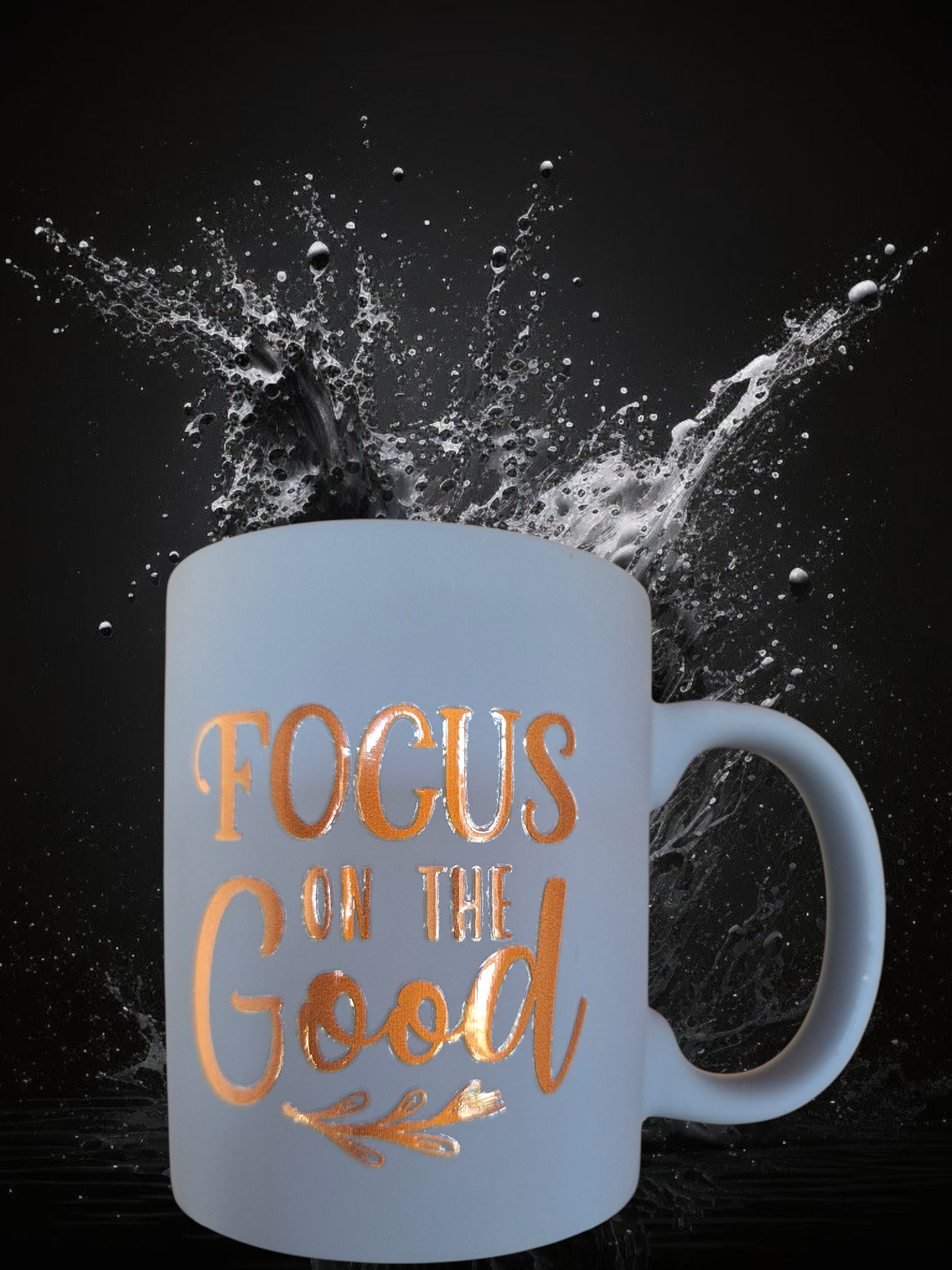 Focus on the good - blauw
