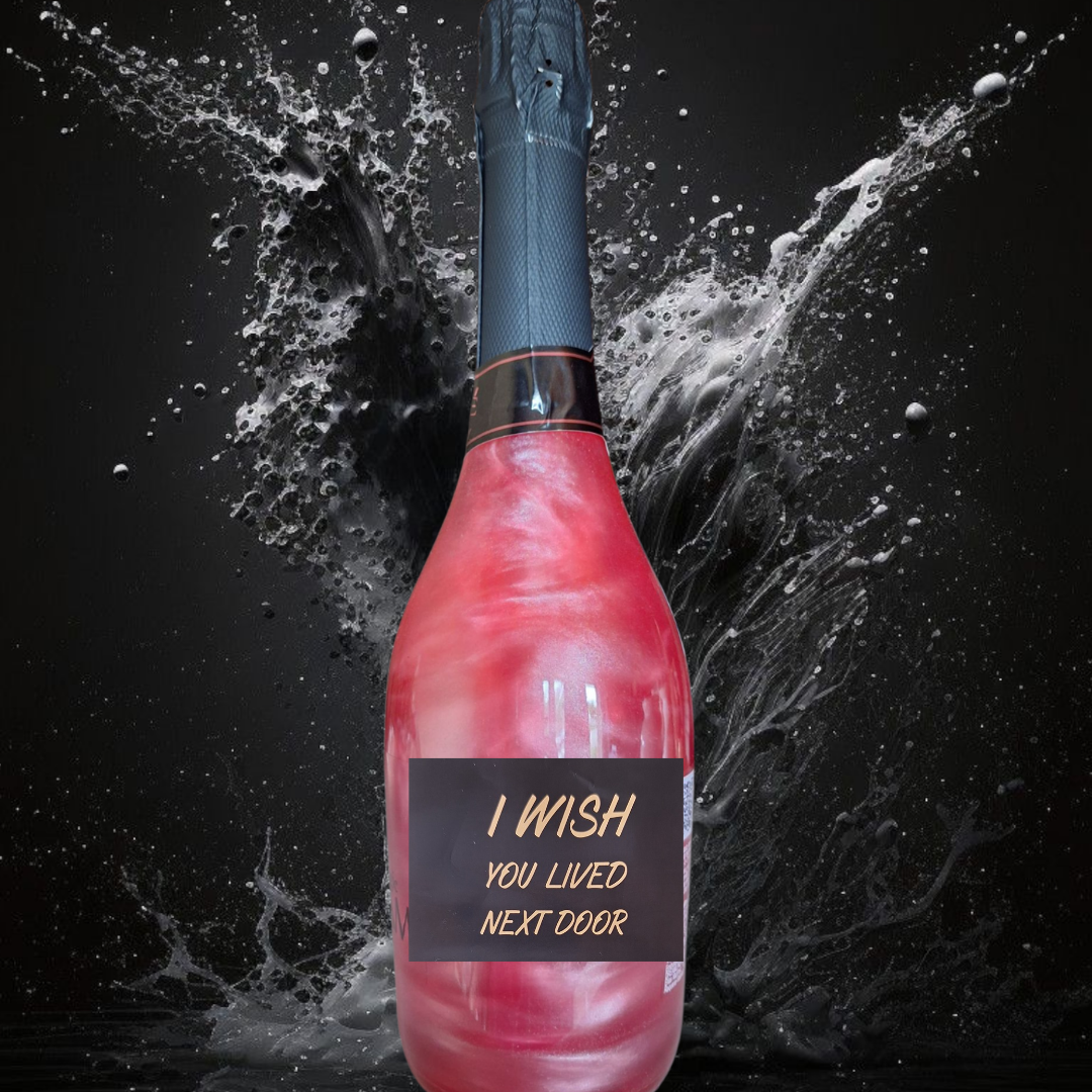 Glitterwijn Rosé Strawberry - I wish you lived next door