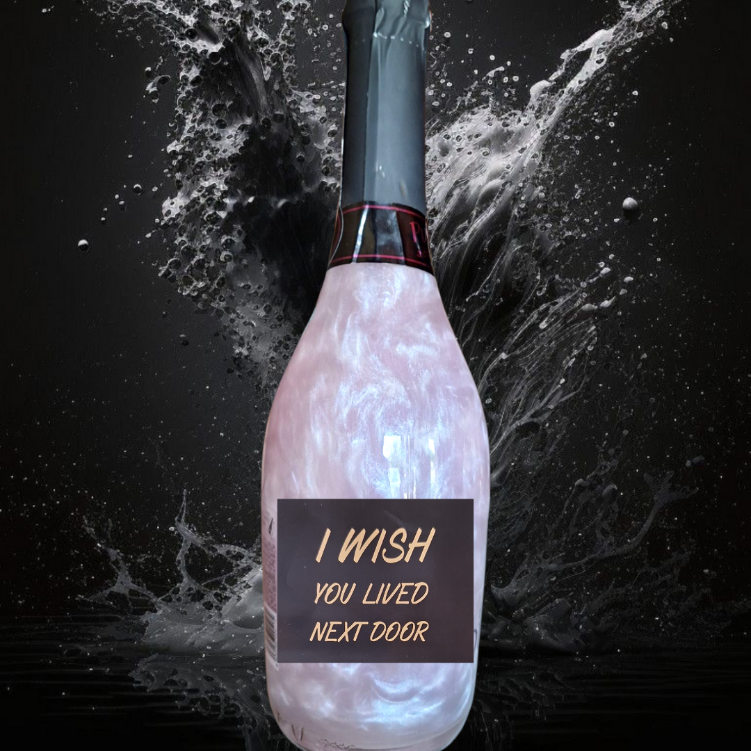 Glitterwijn Purple Touch - I wish you lived next door