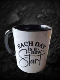 Koffiemok - Each day is a new start