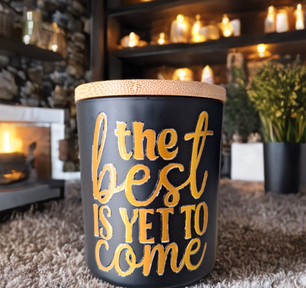 Kaars - The best is yet to come - Handmade