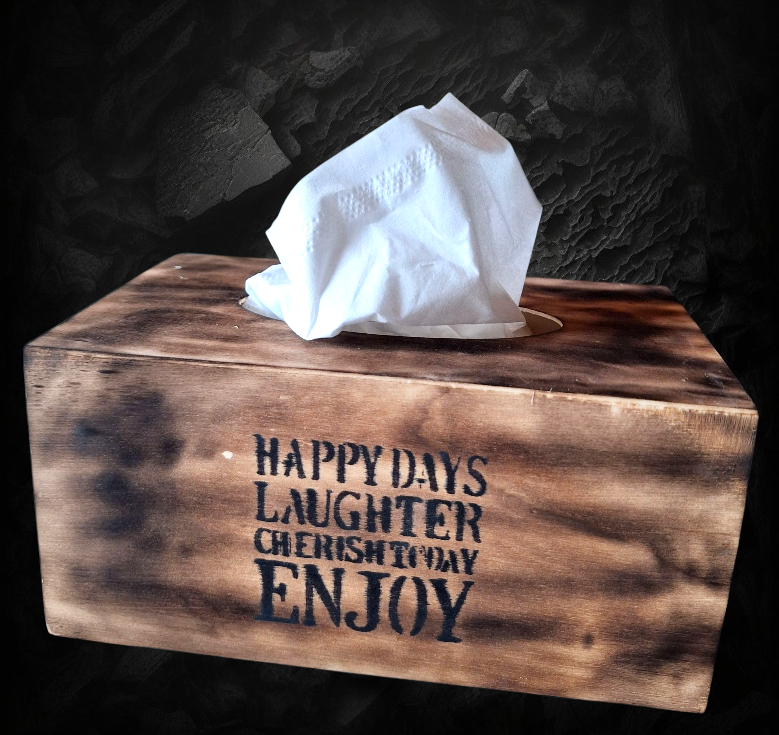 Tissue doos - Happy days - Tika's Handmade Collection