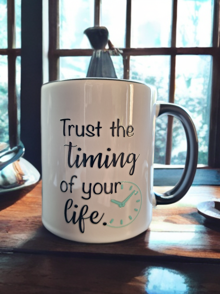 Koffiemok - Trust the timing of your life