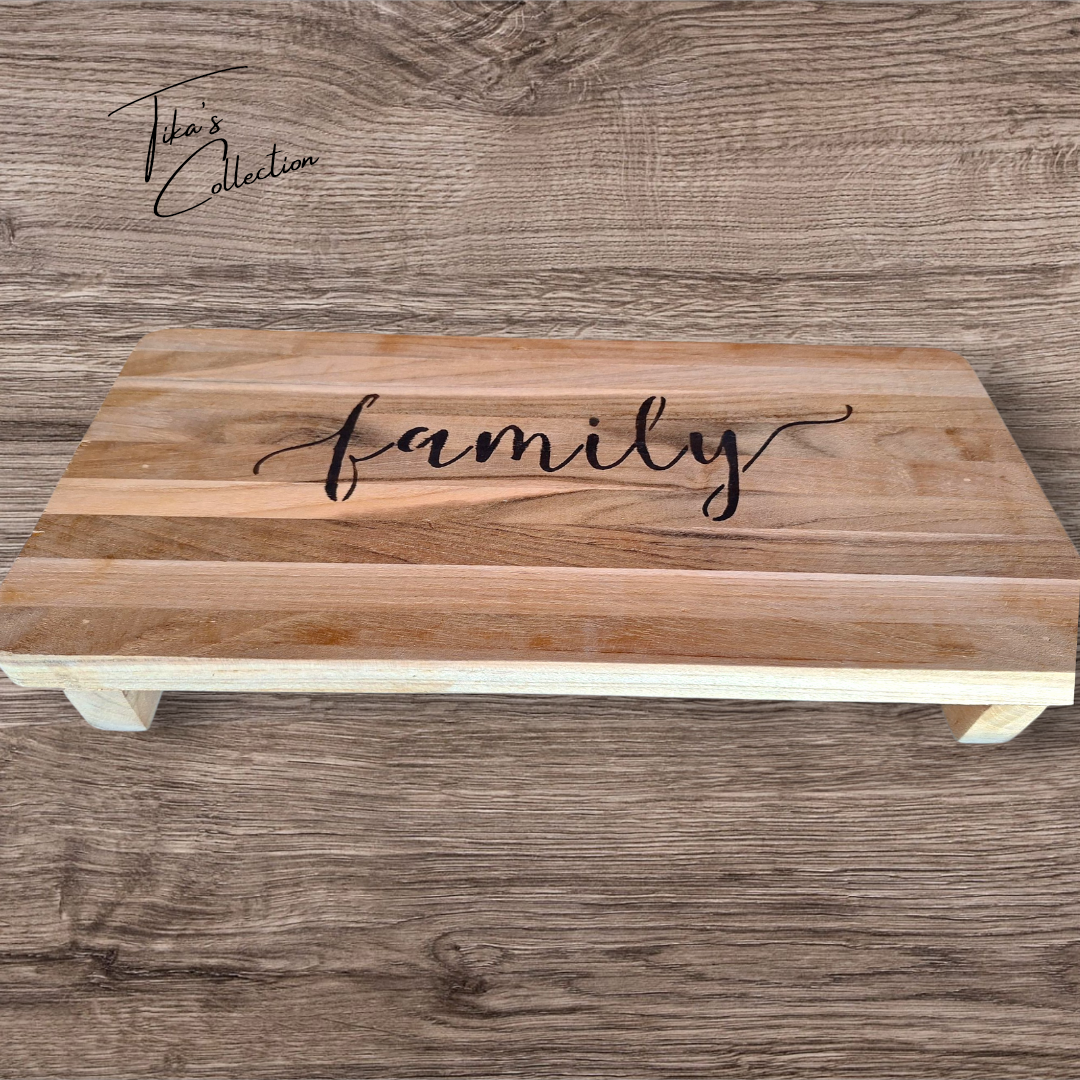 Houten serveertafeltje - Family - Tika's Collection