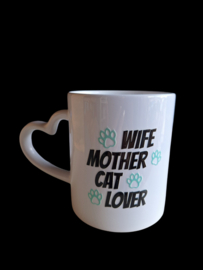 Koffiemok -  Wife mother cat lover