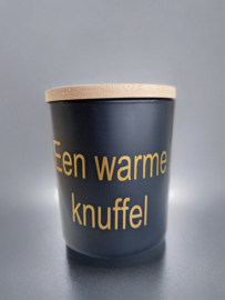 Kaars - een warme knuffel- Handmade