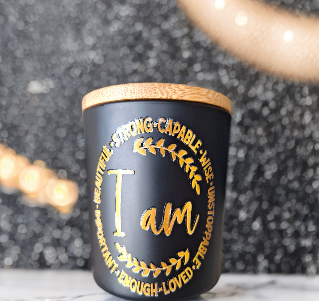 Kaars - I am ...- Handmade