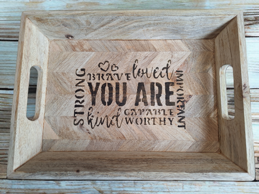 Dienblad - You are ... - Tika's Handmade Collection