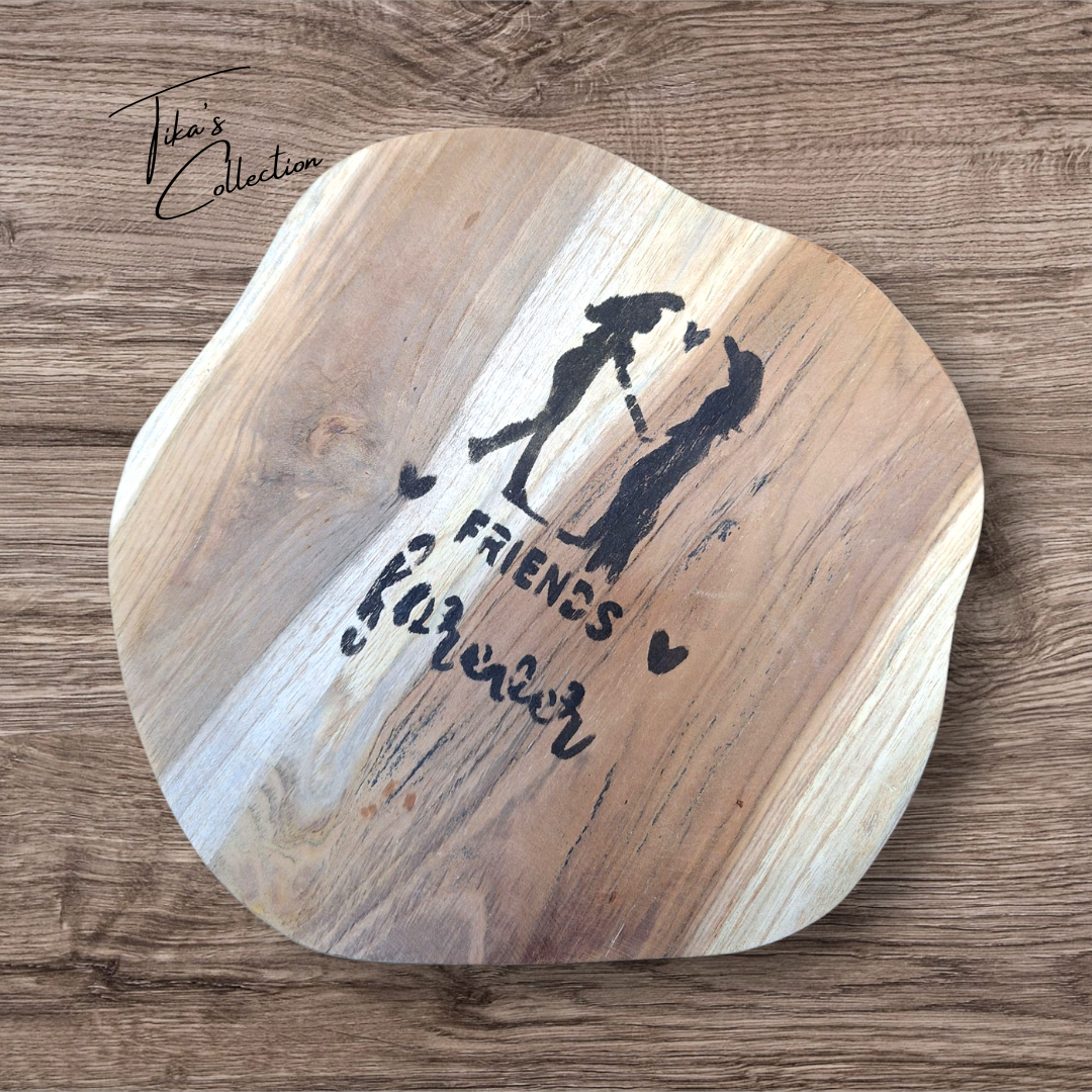 Houten decoratie - Friends forever ~ Tika's Collection