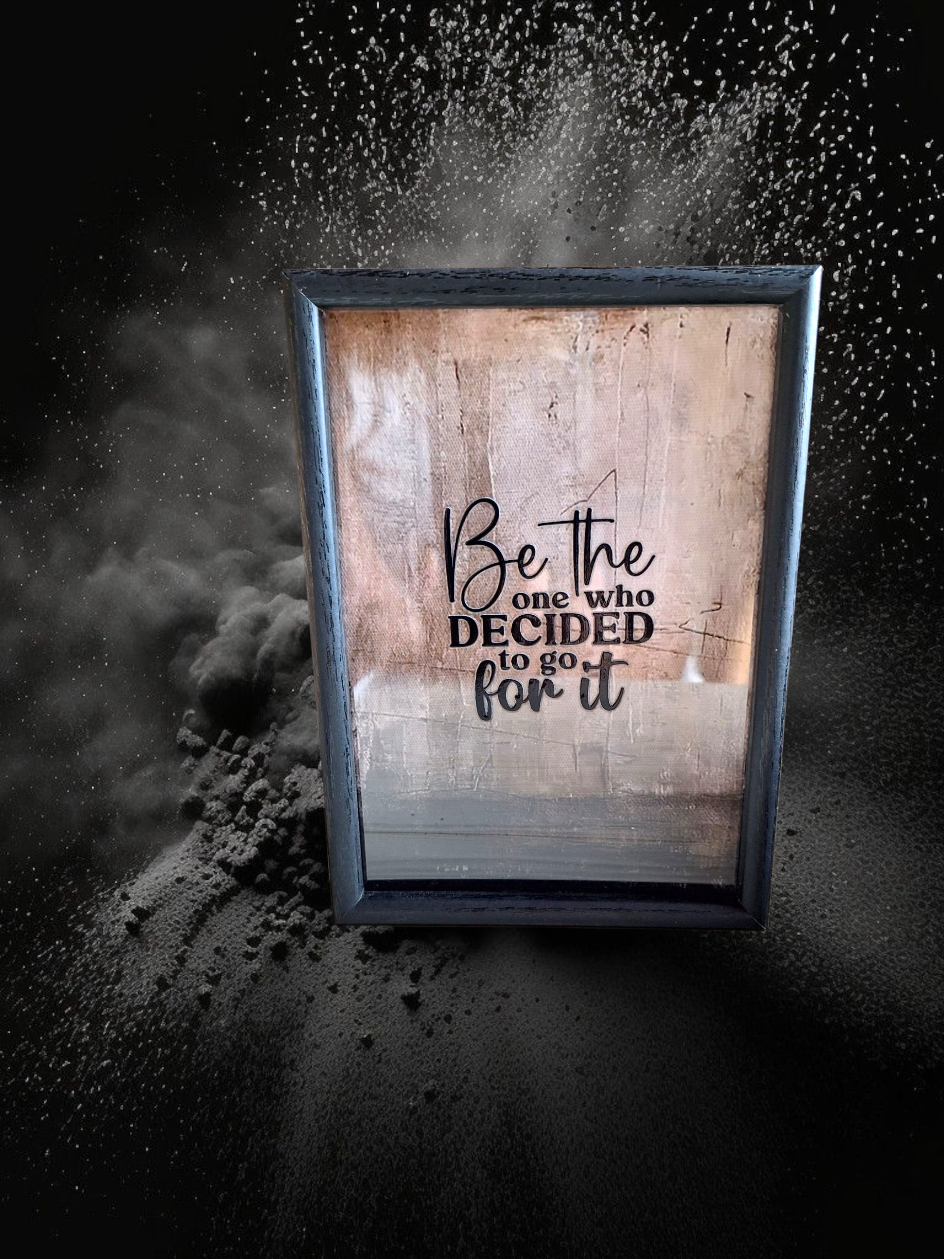 Spaarpot zwart - Be the one