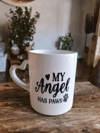 Koffiemok -  My angel has paws