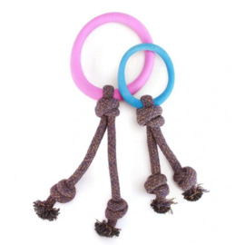 Becopets Hoop with Rope SMALL blauw