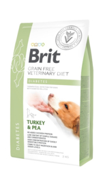 Brit Graanvrij Veterinary Diabetes – Kalkoen & Erwt 2kg