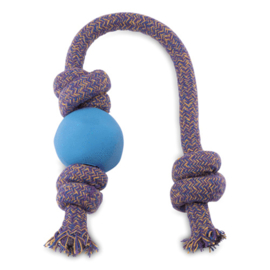 Becopets ball with rope SMALL(groen, blauw of roze)