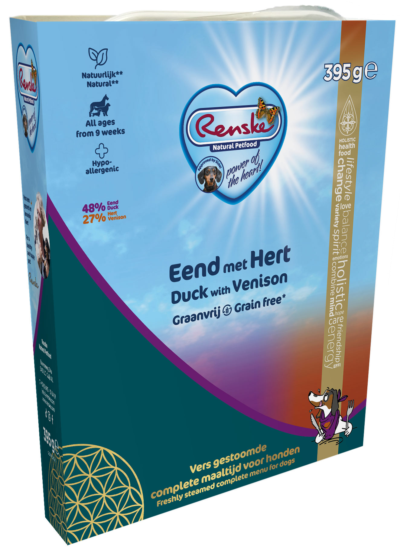 Renske graanvrij Eend met Hert 395gr