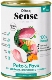 DIBAQ SENSE Blik - Eend & Kalkoen 380g