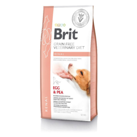 Brit Graanvrij Veterinary Renal/Nierdieet – Ei & Erwt 12kg