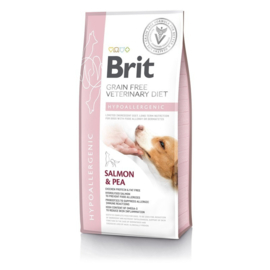 Brit Graanvrij Veterinary Hypoallergeen – Zalm & Erwt 12kg