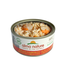 Almo Nature Natural HFC Kip en Garnaaltjes 70 gr