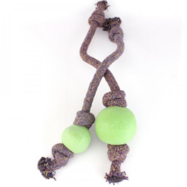 Becopets ball with rope LARGE (groen, blauw of roze)
