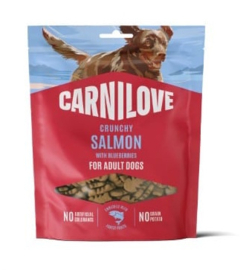 Carnilove snack Zalm (crunchy) met blauwe bessen 200gr