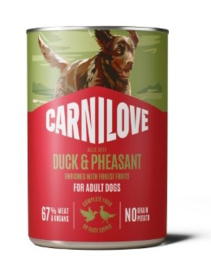 Carnilove blik eend en fazant 400gr