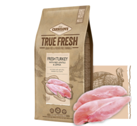 Carnilove True Fresh - Verse Kalkoen Met Rode Linzen En Lemna 4kg