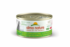 Almo Nature Adult 7+ compleet Zalm en tonijn met courgette 70gr