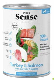 DIBAQ SENSE Blik PUPPY - Kalkoen & Zalm 380g