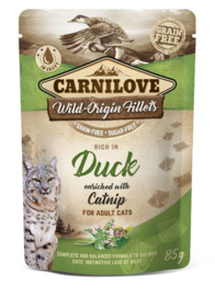 Carnilove pouch kat Kip & Eend met Catnip 85gr