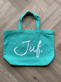 Mint JUF. Canvas shopper Krijt (Dubbelzijdig)