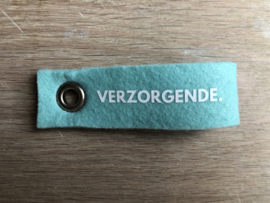 Mint VERZORGENDE. Vilten Sleutelhanger