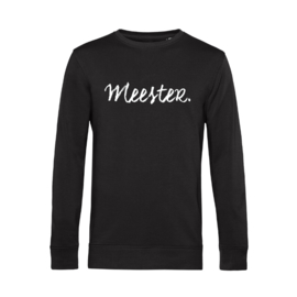 Zwart MEESTER. Sweater Krijt