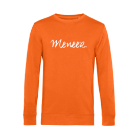 Oranje MENEER. Sweater Krijt