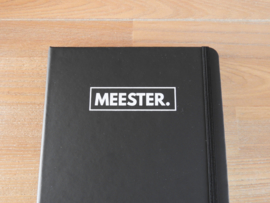 Zwart MEESTER. Notitieboekje Klas
