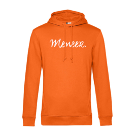 Oranje MENEER. Hoodie Krijt