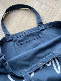 Denim JUF. Canvas shopper Krijt (Dubbelzijdig)